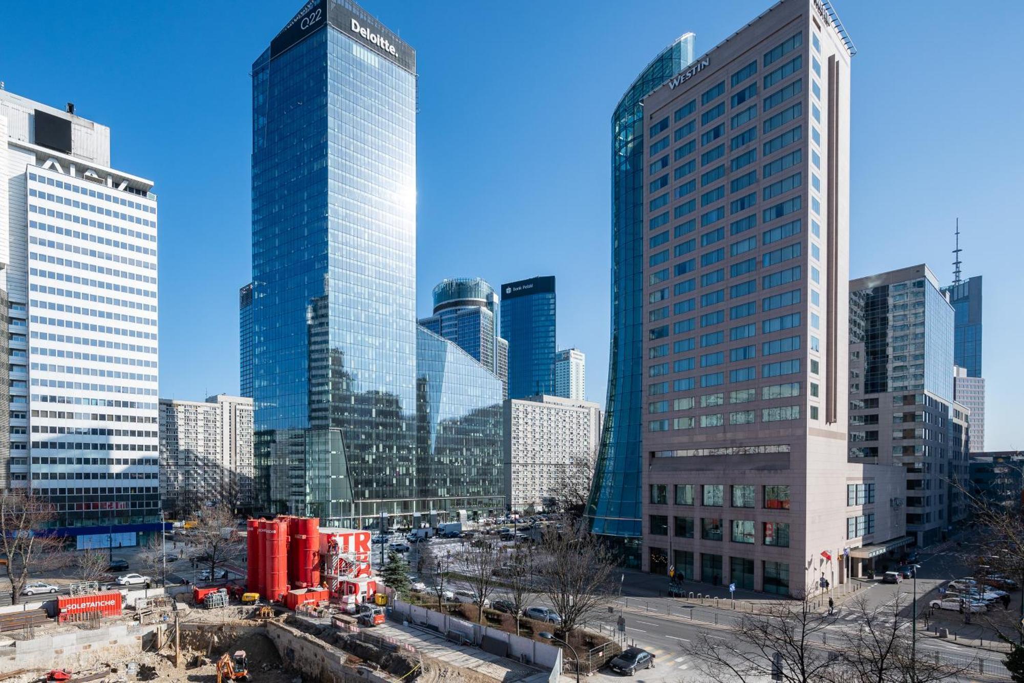 Grzybowska Blue City Centre Apartment Варшава Екстер'єр фото